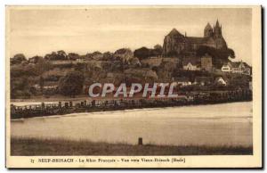 Neuf Brisach Post Card Old Rhine french View to the old Brisach