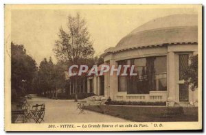 Old Postcard Vittel Grande Source And The Un Coin Du Parc