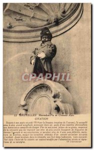 Old Postcard Brussels Manneken Pis Alpine Hunter