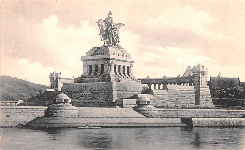 Kaiser Wilhelm Denkmal am Deutschen Eck Koblenz Germany Unused 