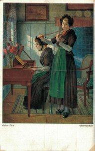 Walter Firle Wihestunde Making Music Vintage Postcard 08.41