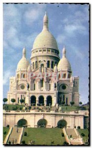 Modern Postcard From Paris Sacre Coeur Basilica Montmartre