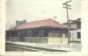 Big Four Depot, Winchester, IN USA Locomotive Train Railroad Depot Unused cre...