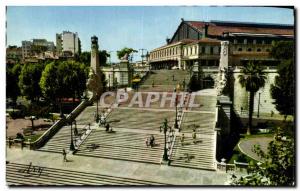 Modern Postcard Marseille Monumental Staircase of the St Charles station