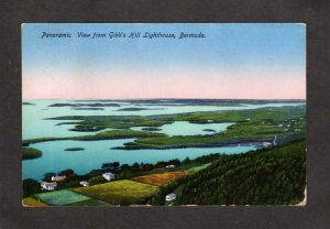 Bermuda Vintage View From Gibb's Hill Lighthouse Postcard