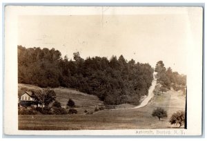 1913 Residence View Dirt Road Ashcraft Boston New York NY RPPC Photo Postcard 