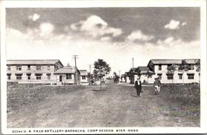 US Army Vintage Patriotic Postcard - Camp Devens - Ayer  Massachusetts