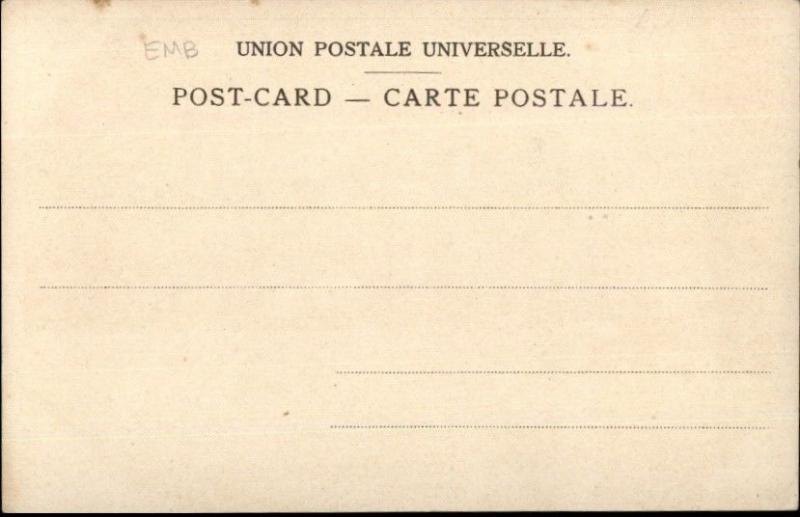 Suez Canal Entrance Ships c1900 Postcard FINE LITHO Postcard EXC COND