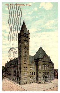 Postcard BUILDING SCENE Cincinnati Ohio OH AS8987