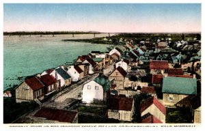 Aerial View of Iroquois Indian Village of Caughnawaga