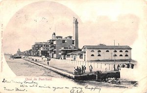 Quai Port Said Egypt, Egypte, Africa 1907 