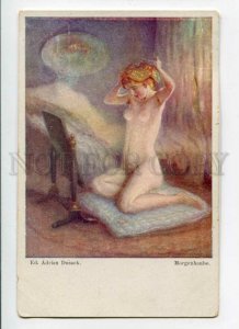 3094513 NUDE Female BELLE on Pillow near MIRROR by DUSSEK old