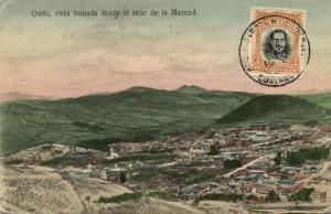 ecuador, QUITO, Vista Tomada desde el Tejar de la Merced (1910s) Stamp