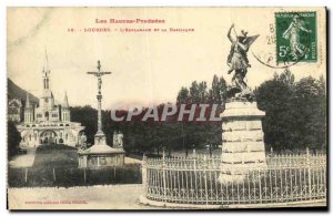 Old Postcard The Esplanade And Lourdes Basilica