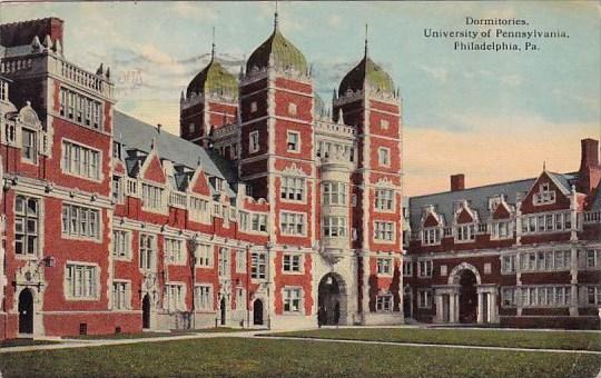 Dormitories University Of Pennsylvania Philadelphia Pennsylvania 1917