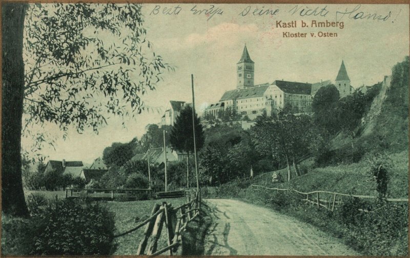 Vintage Postcard Kastl B. Amberg Kloster V. Osten RPPC