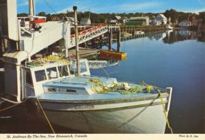 Historic Harbour St. Andrews by the Sea NB New Brunswick c1974 Postcard D9