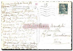 Modern Postcard Arcachon Gironde Walks and Jetee Thiers