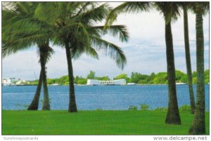 Hawaii Pearl Harbor View Of Arizona Memorial From Visitor Center