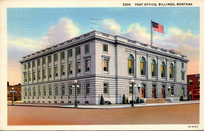 Montana Billings Post Office 1945 Curteich