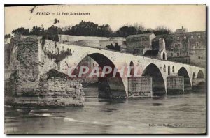 Postcard Old Avignon Pont d'Avignon