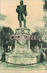Old Postcard Rochefort sur Mer Statue of Admiral Pottier
