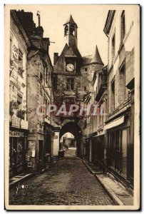 Old Postcard Chateau d & # 39Amboise Tower & # 39horloge