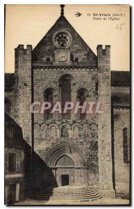 Postcard Old St Yrieix Haute V Gate Church