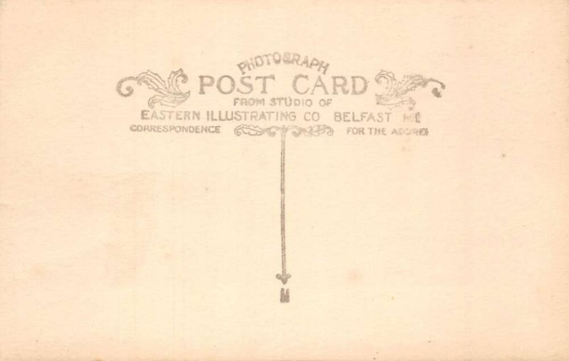 Danforth Maine Main Street,  Real Photo, Vintage Postcard U22742