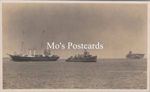 Naval Postcard - HMS Valorous & The Royal Yacht Victoria and Albert  SW20253