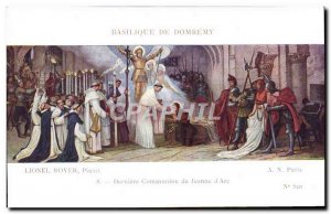 Old Postcard From Basilica Domeremy Lionel Royer Last Communion of Jeanne d &...