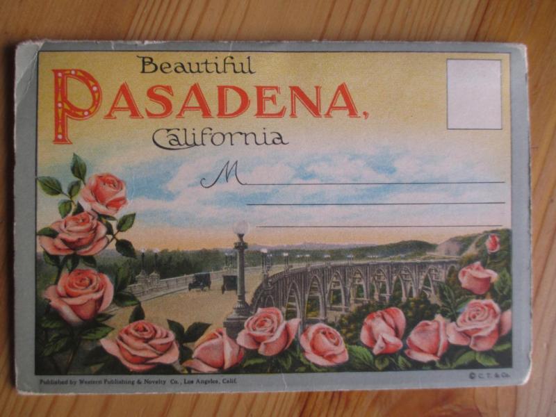 Est 1930s Pasadena, California Booklet Folder - See All Photos (AT26)