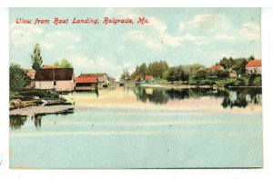 ME - Belgrade Lakes. View from Boat Landing