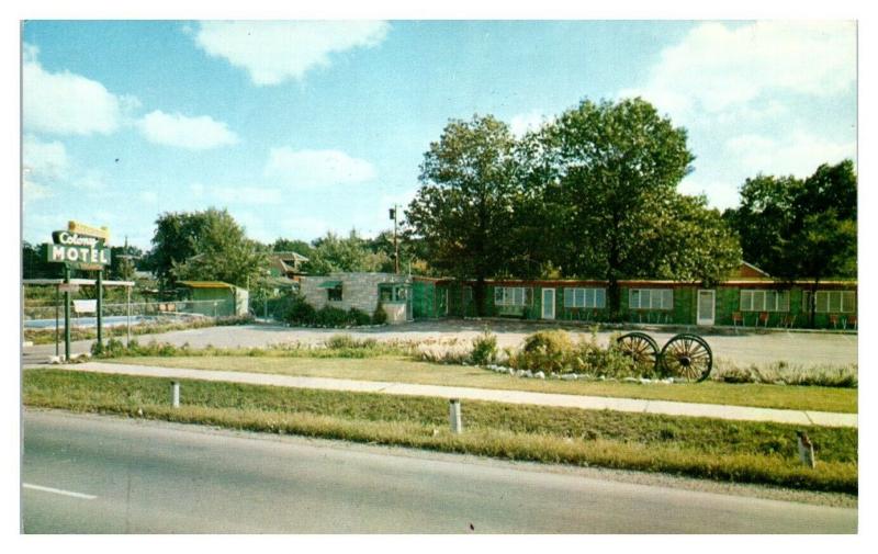 1958 Colony Motel, Hobart, IN Postcard *5F(2)32