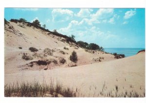 Duneland, Greetings From Michigan City, Indiana, Vintage Chrome Postcard