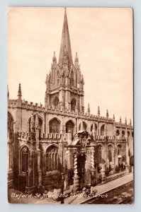 Oxford St Mary Virgin Church Antique Postcard UNP Frith Unused DB 
