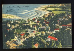 Ogunquit, Maine/ME Postcard, Airplane View, 1943!