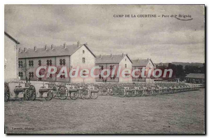 Postcard Old La Courtine Park and Brigade