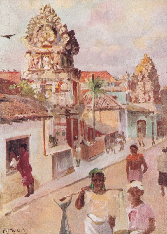London Reward Card Hindu Temples in Colombo Trading Postcard