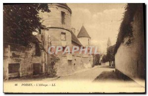 Old Postcard Poissy Abbey