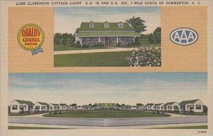 South Carolina Summerton Lord Clarendon Cottage Court U S 301 ! Mile South Of...