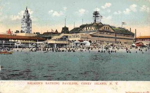 Balmer's Bathing Pavilion Coney Island New York 1907 postcard