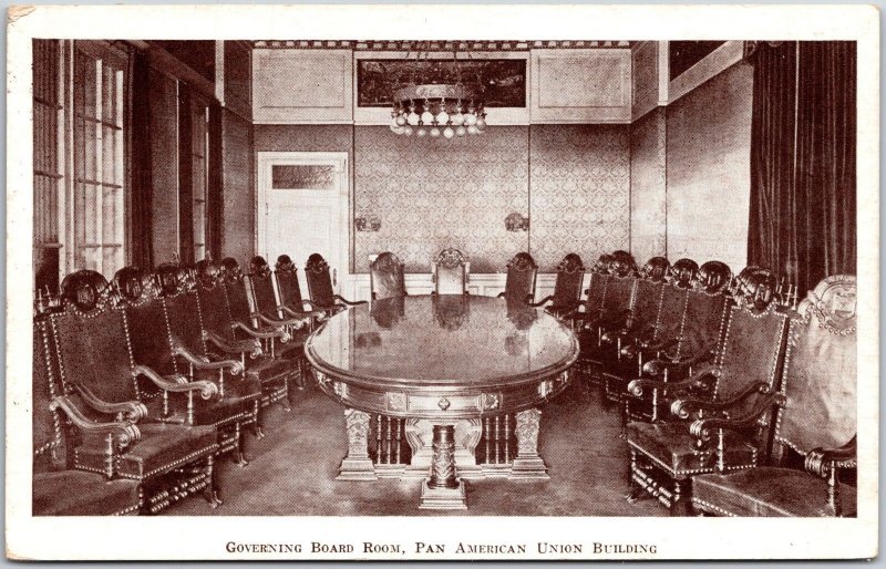 Governing Board Room Pan American Union Building Washington D.C. Postcard