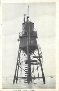 c1930s Printed Postcard; Chapman Light, Canvey Island, Essex UK unposted