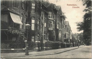 Netherlands Utrecht Emmalaan Vintage Postcard 01.43 