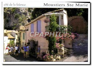 Postcard Modern Moustiers Sainte Marie Cite earthenware