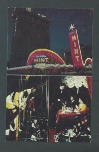 Ca 1960 Post Card Las Vegas NV Del Webbs Mint Hotel & Casino