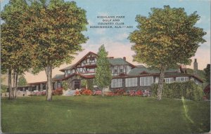 Postcard Highland Park Golf and Country Club Birmingham AL