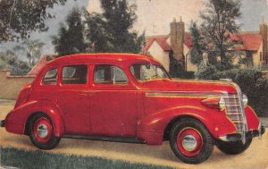 1937 Pontiac Silver Streak Sedan Car  Auto Advertising Vintage Postcard AA70826
