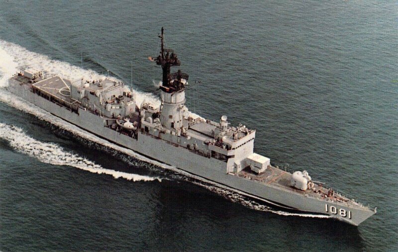 Vietnam War Era US Navy  USS Aylwin, FF-1081, Knox Class Frigate, Old Postcard